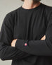 Men's Vintage Crew Long Sleeve Tee - Black